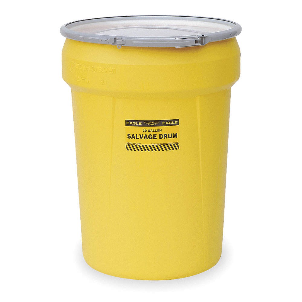 EAGLE 1602 Salvage Drum,Yellow,0.18in 4RF59