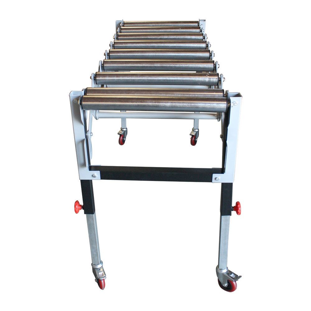 Adjustable Expandable Gravity Wheel 9 Roller Conveyor Flexible Table T1732