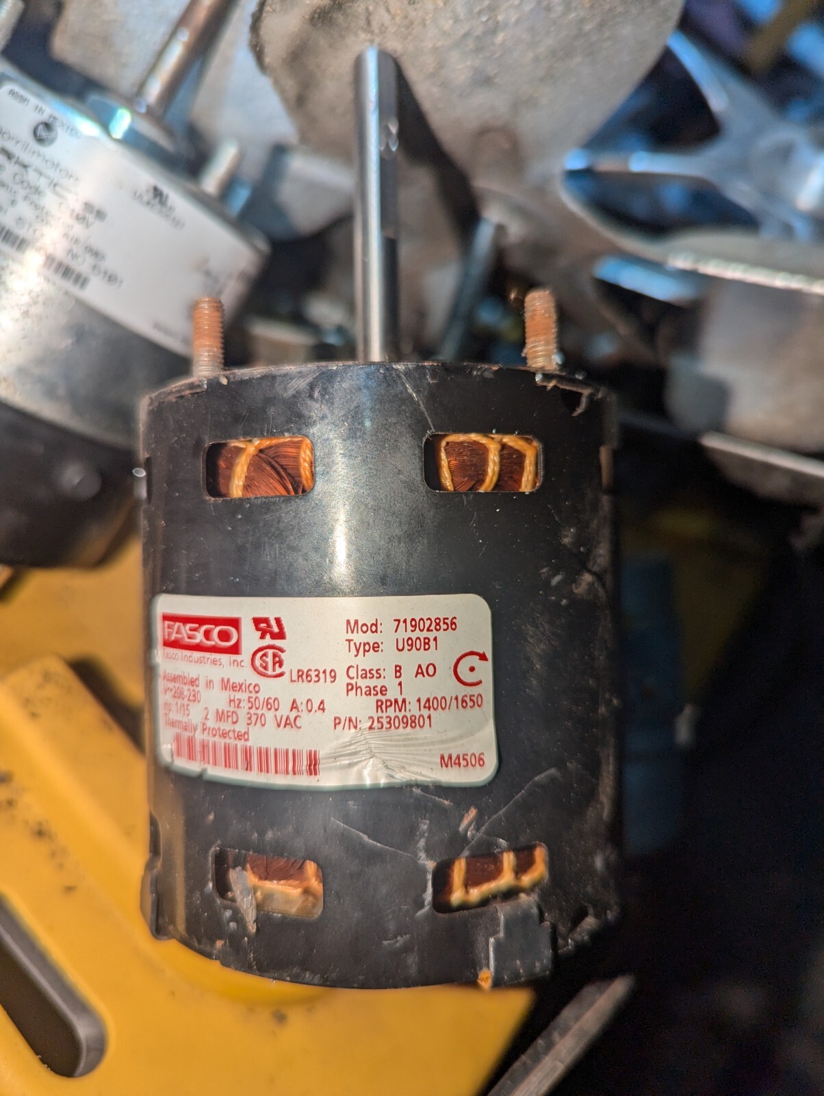 Fasco 71902856 LR6319 208-230 V Hz50/60 A.0.4 U90B1 Evaporator Motor !!!