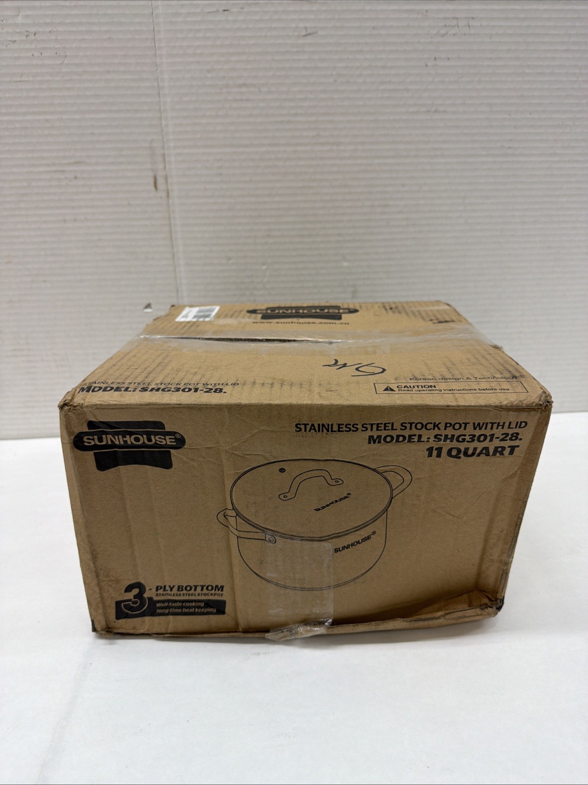 Sunhouse Stock Pot with Lid – 12 QT Large Pot for Cooking Pasta, Soup, Spaghe…