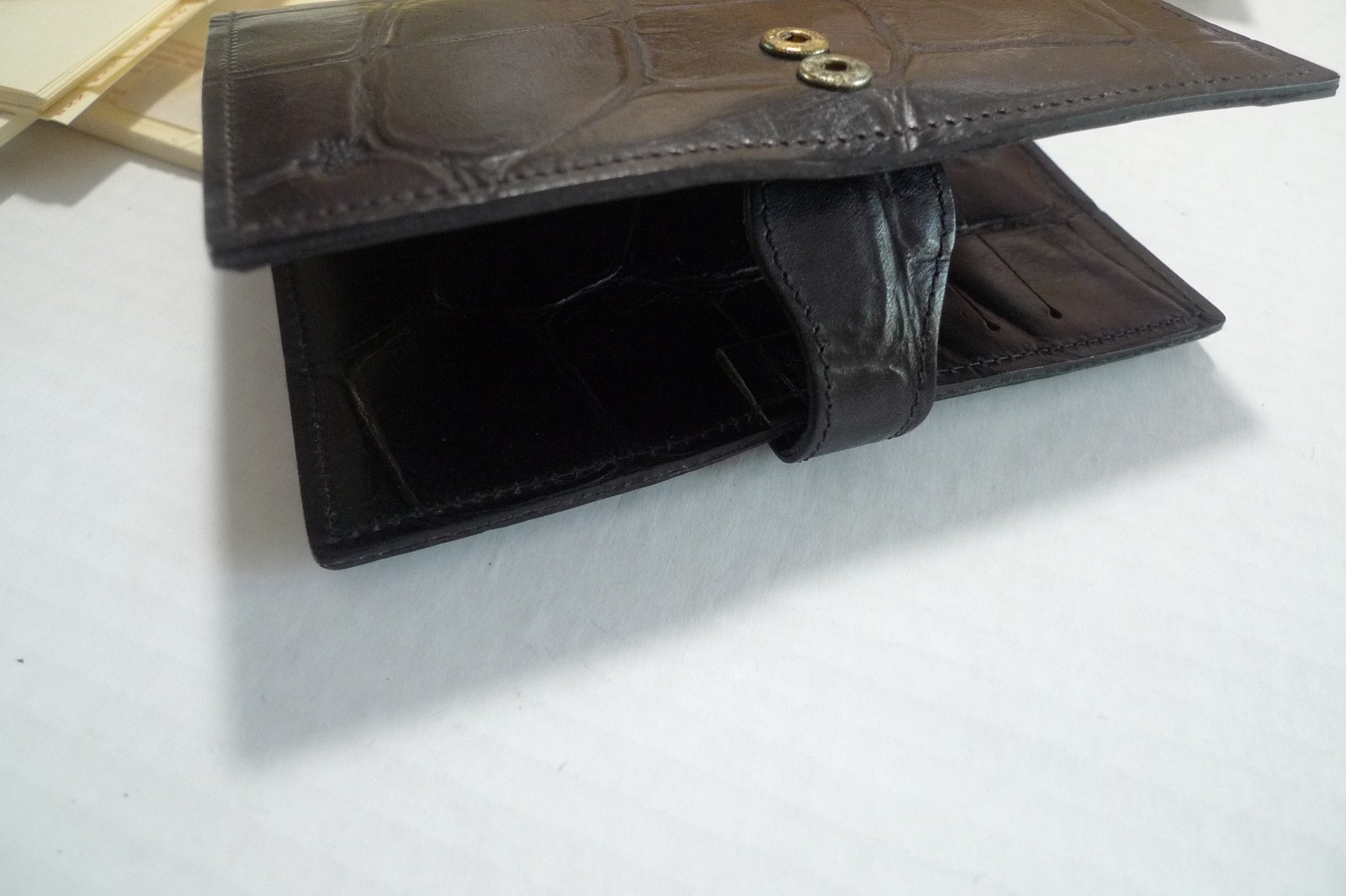 MULBERRY – POCKET BOOK AGENDA – MADE @ UK – BLACK CONGO LEATHER – NEW OLD STOCK