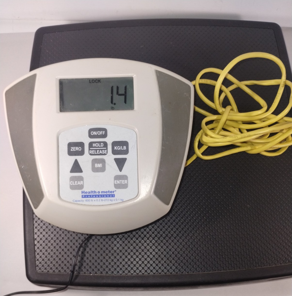 Digital Medical Weighing 660 LB Scale Model 752KL Health O Meter Remote Display