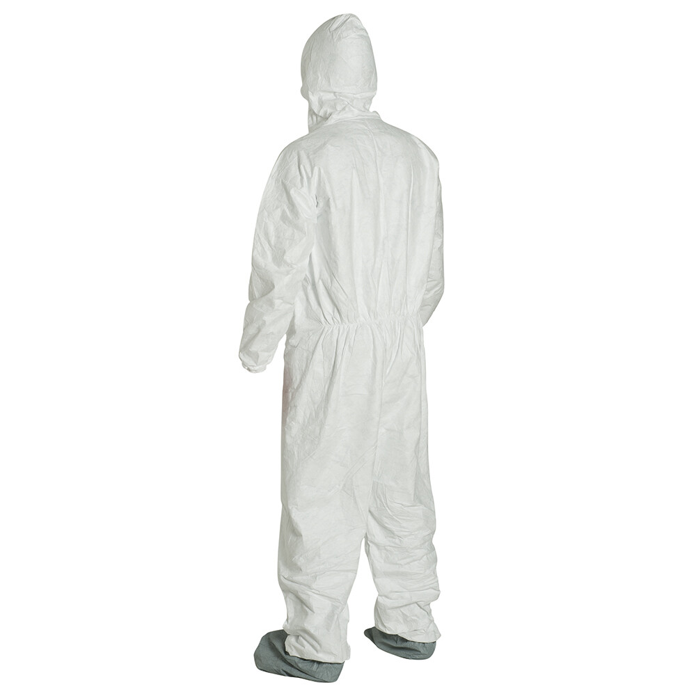 Dupont Tyvek Disposable Protective Coverall Cleaning Paint Spray Suit Hood Boots