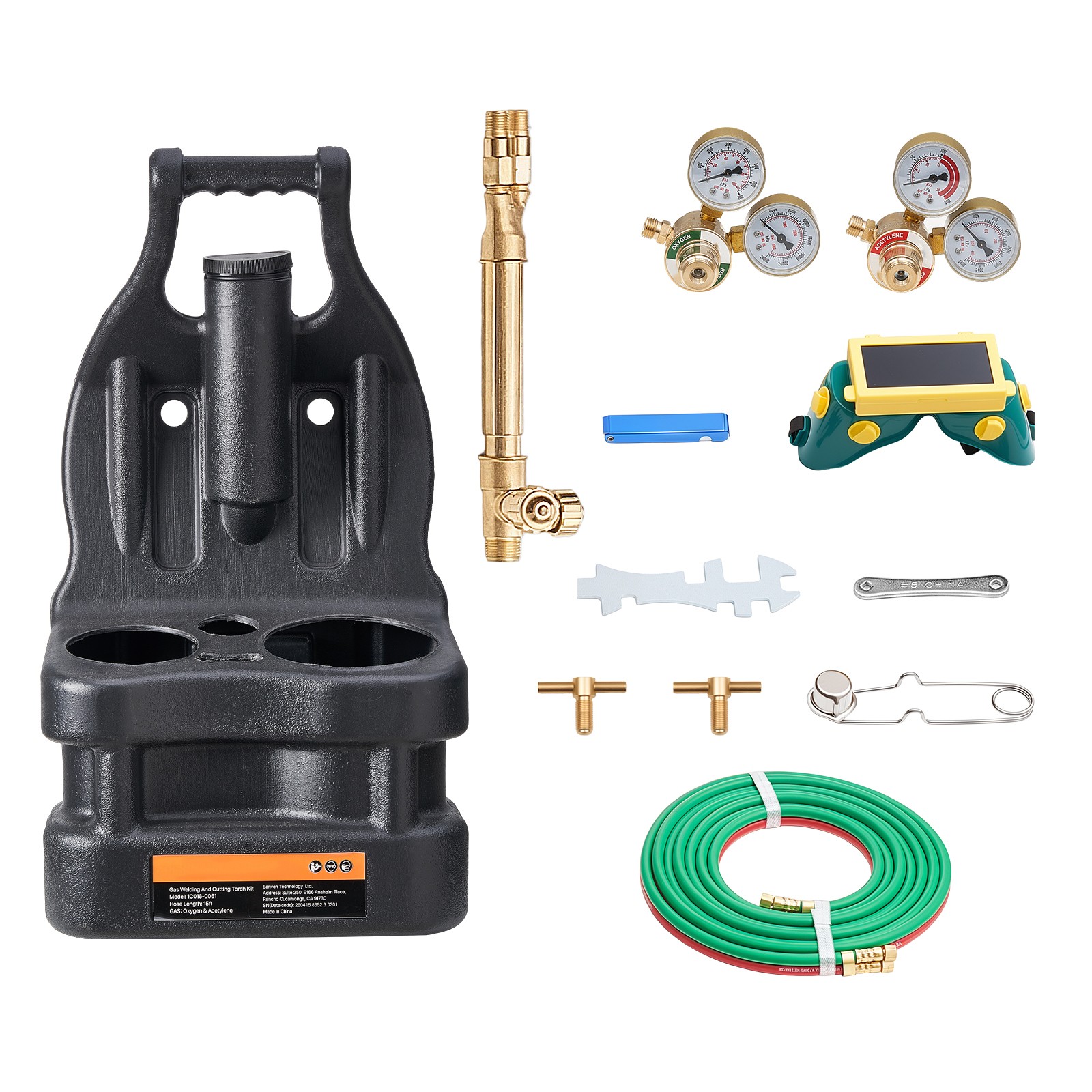 Uimoso Oxygen Acetylene Torch Kit with Check Valves for Welding and Brazing