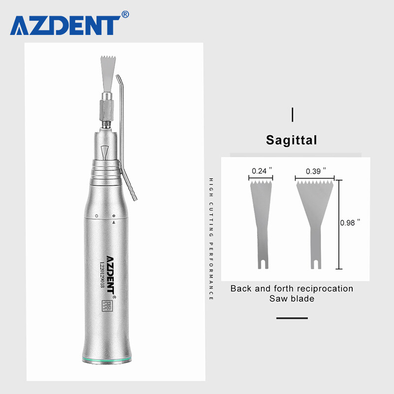 AZ Dental Brushless LED Electric Micro Motor 1:1/1:2 20° Saw Surgical Handpiece