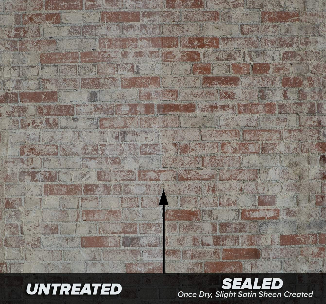 Interior/Exterior Brick Sealer, Satin Sheen – Clear Water Based Acrylic Seale…