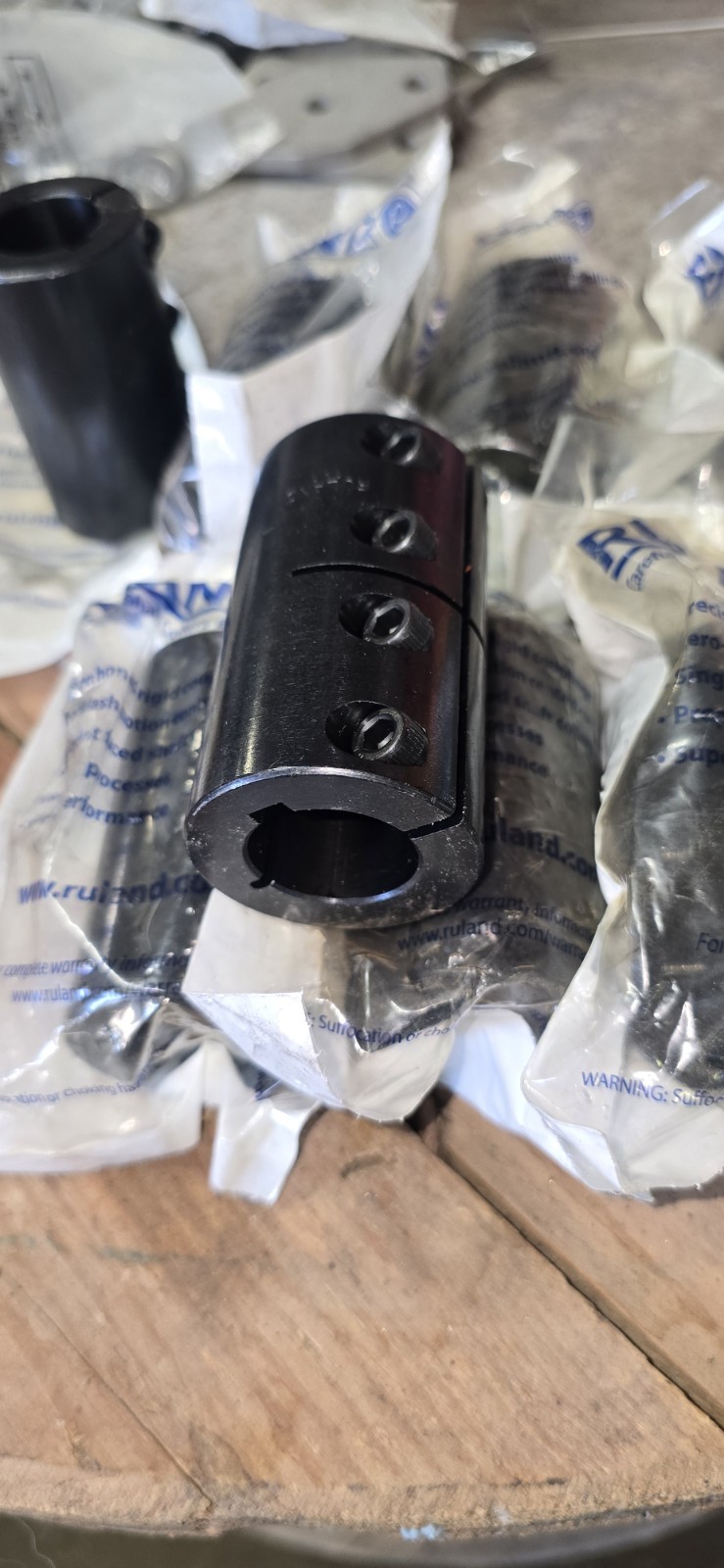 Ruland CLC-16-16-F One-Piece Rigid Coupling 1 x 1 Bore Lot of TEN (10) Keyed NEW
