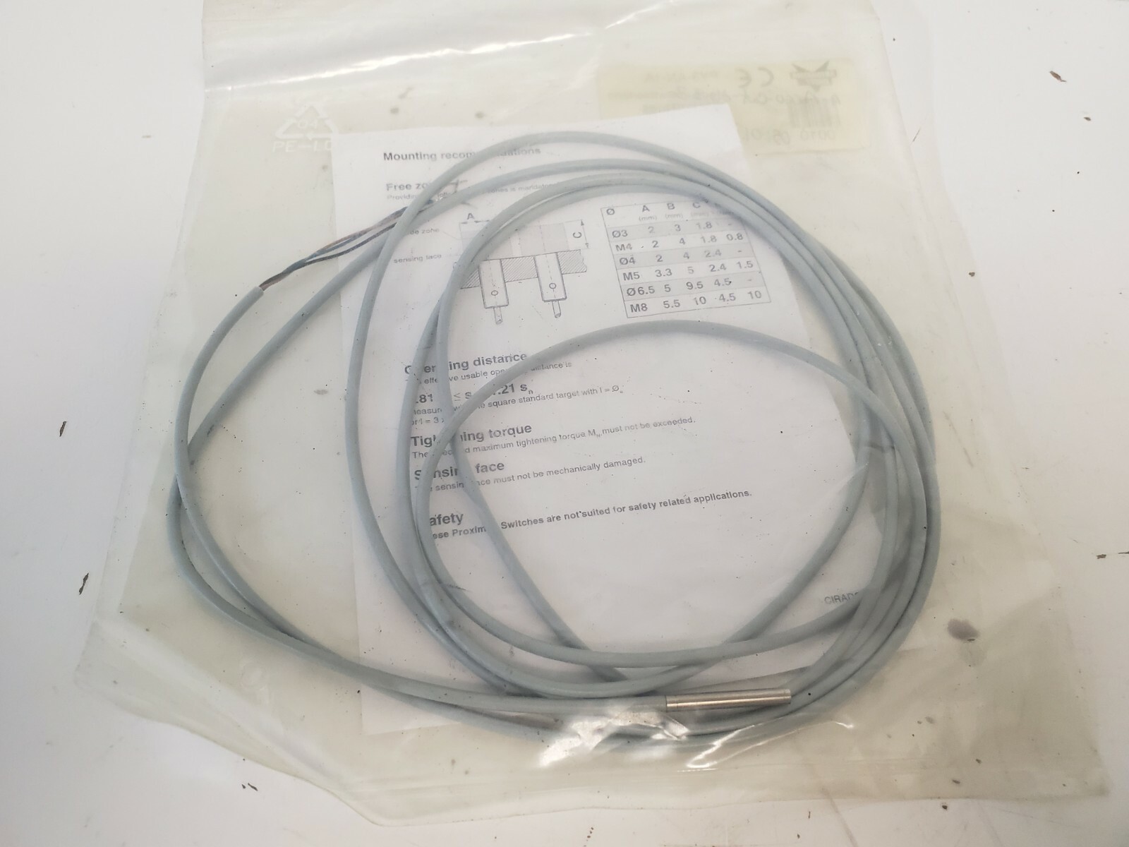 NEW OLD STOCK! AUTOMATION DIRECT INDUCTIVE PROXIMITY SENSOR PY3-AN-1A