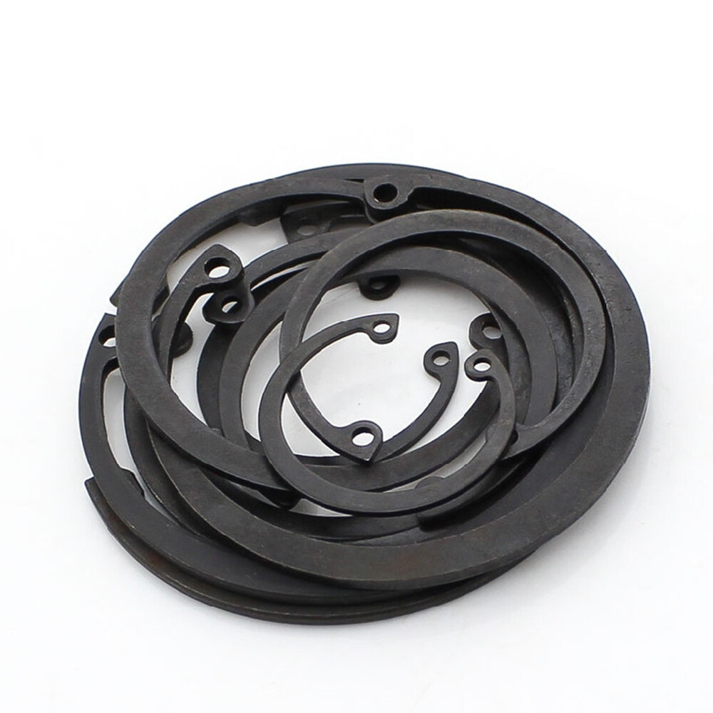 Select Ф7mm – Ф200mm Internal Retaining Rings Circlip Snap Ring 65MN Black Steel