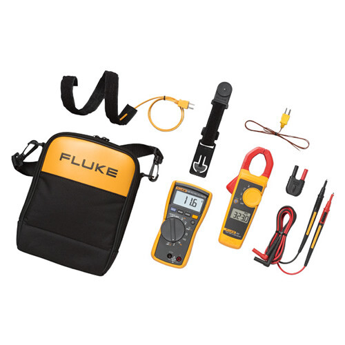 Fluke 116/323 KIT True-RMS AC/DC HVAC DMM/Clamp Meter Combo Kit