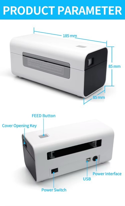 GTCODESTAR Factory Price Portable Desktop Shipping Waybill Printer Machine 4×6