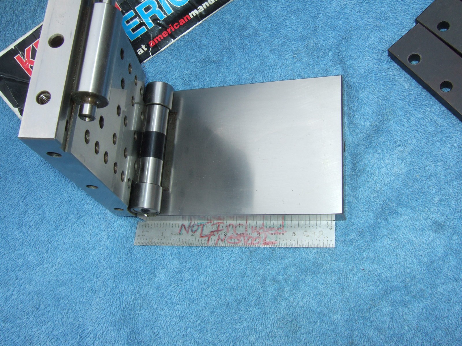 HERMANN SCHMIDT PNM4X6 Single Angle Adjustable Sine Plate Used $1150 WHEN NEW QA