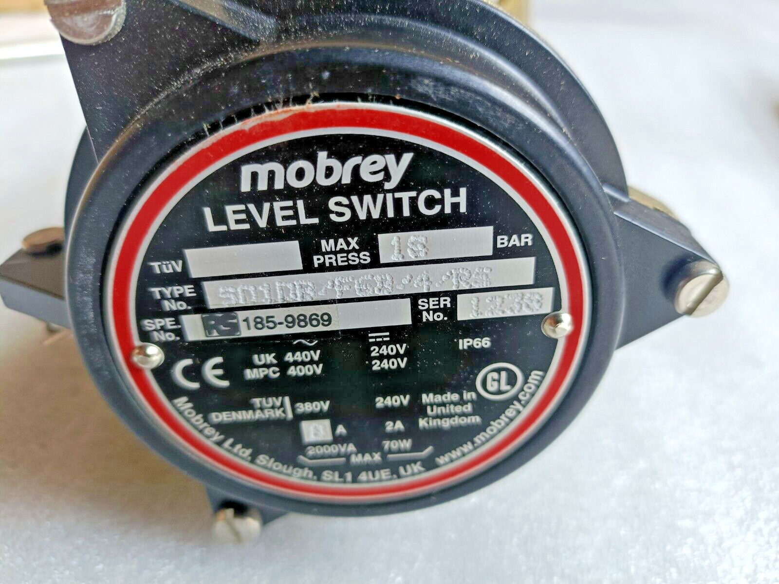 MOBREY S01DB/F68/4/RS LEVEL SWITCH New Free Fast Shipping