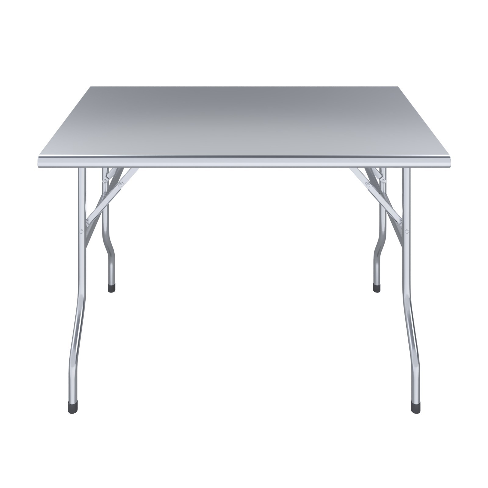 30 in. x 48 in. Stainless Steel Open Base Folding Work Table