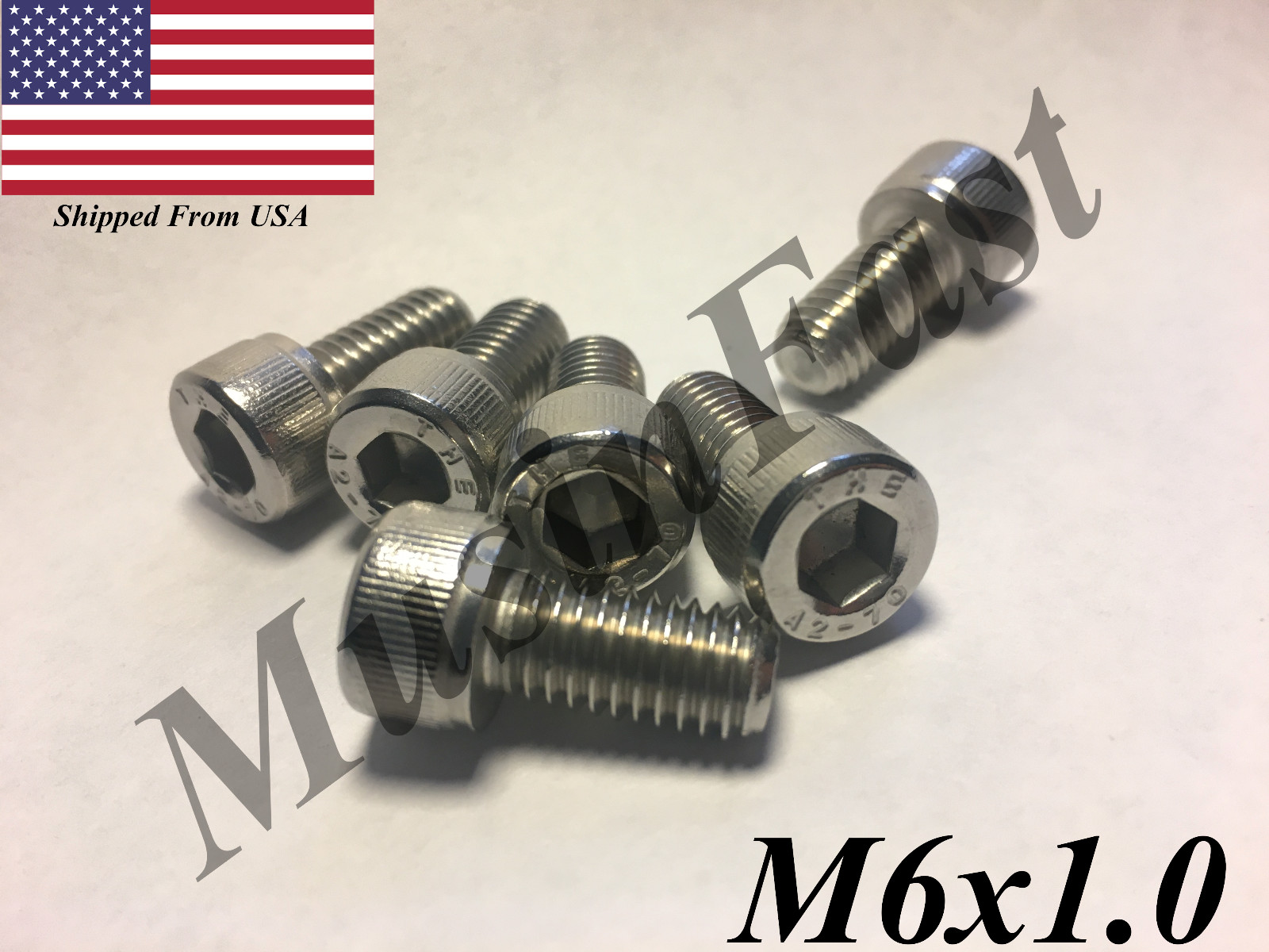 M6x1.0 Socket Head Cap Screw 12mm-40mm Stainless Steel 18-8 A2 ISO:4762 DIN:912
