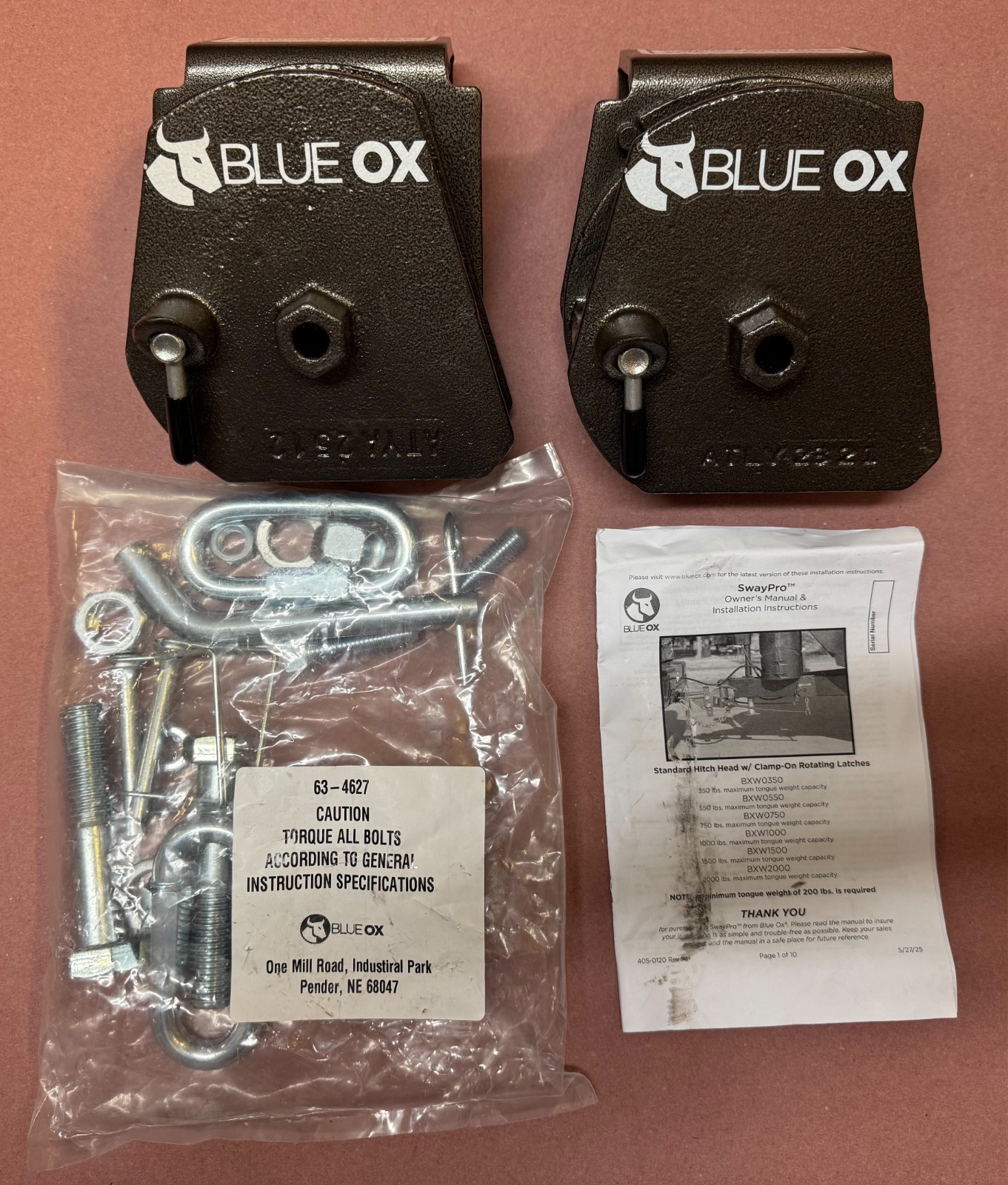 Blue Ox BX2321 SwayPro Locking Pin Kit – Rotating Latch, Clamp-On Style ⭐NEW⭐