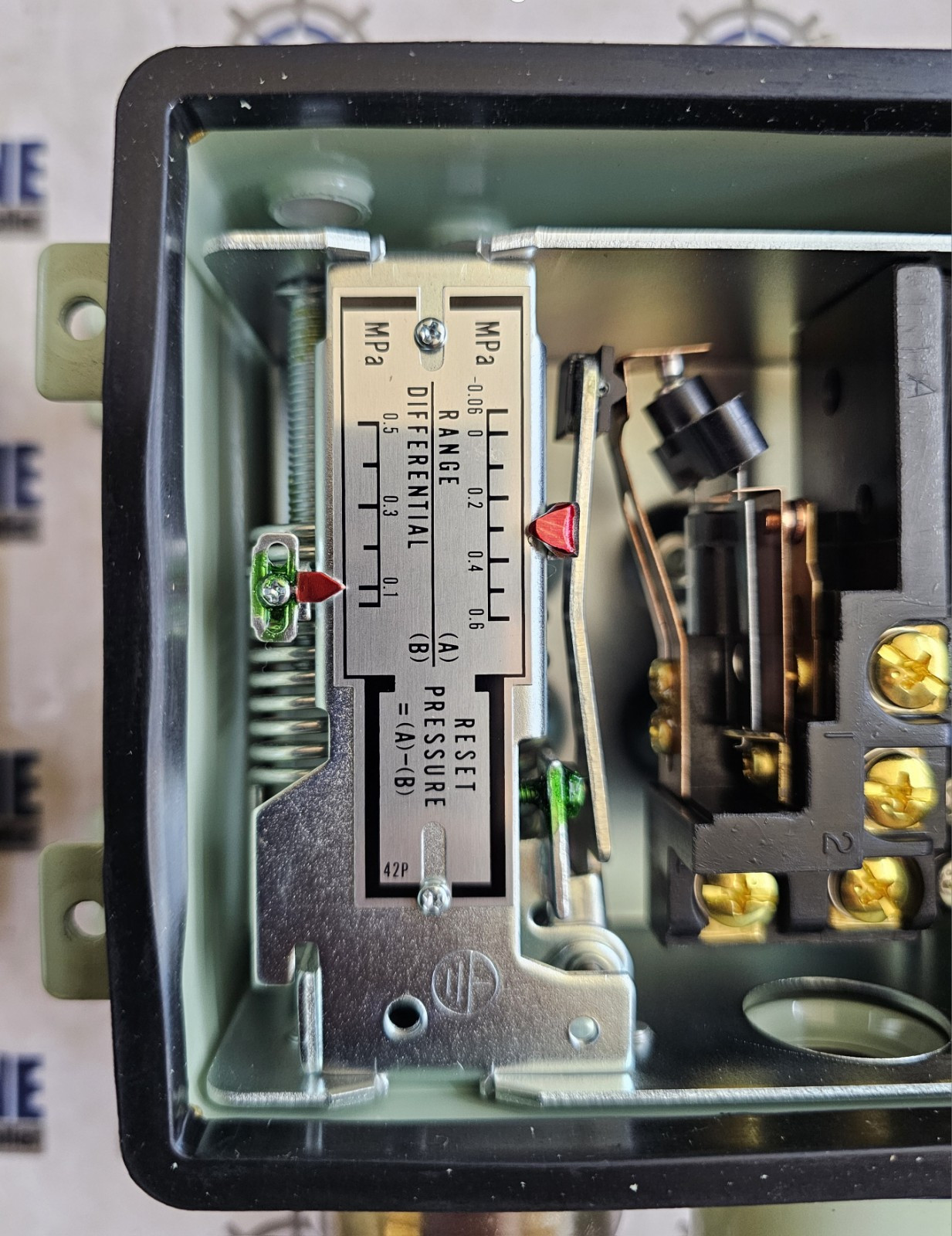 SAGINOMIYA SPS-H206W, PRESSURE SWITCH, -0.06~0.6MPa, 0.05~0.5MPa, MP: 1.5MPa