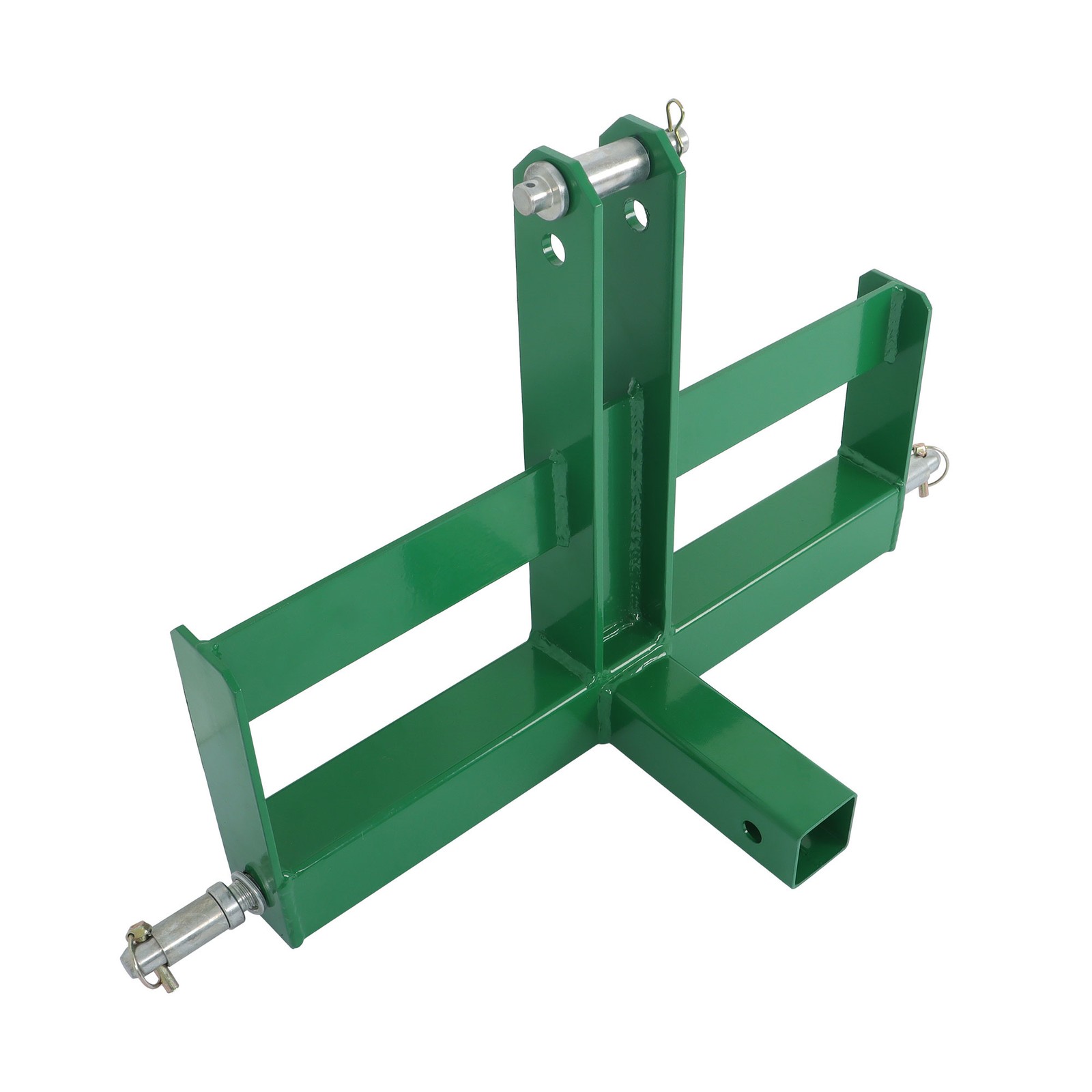 3 Point 2″ Receiver Hitch Drawbar Tractor For CAT 1 W/Suitcase Weight Brackets