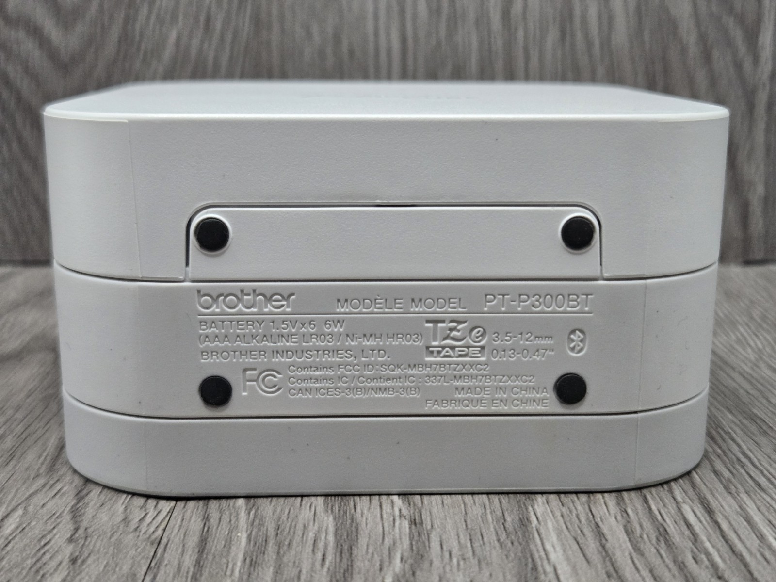 Brother P-touch Cube Bluetooth Label Printer – White (PT-P300BT) No Power Supply