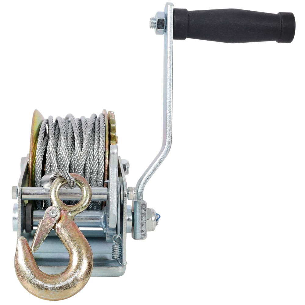 800LBS Hand Winch with 32.8FT Steel Cable, Galvanized Shell, 3.1:1 Gear Ratio…
