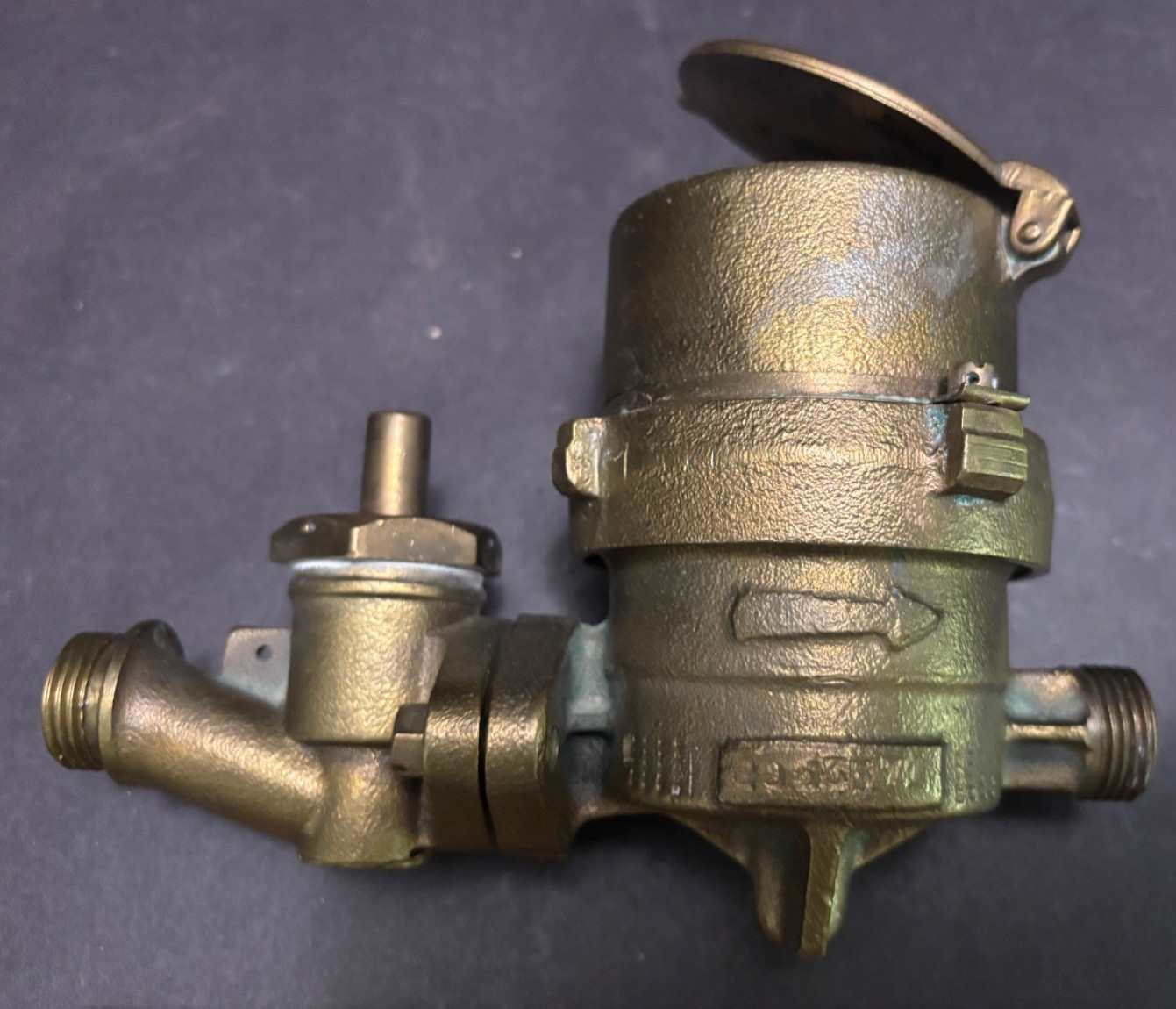 Elorriaga Tavira SOLID BRASS WATER METER SanSebastian Spain Industrial Chic 1964