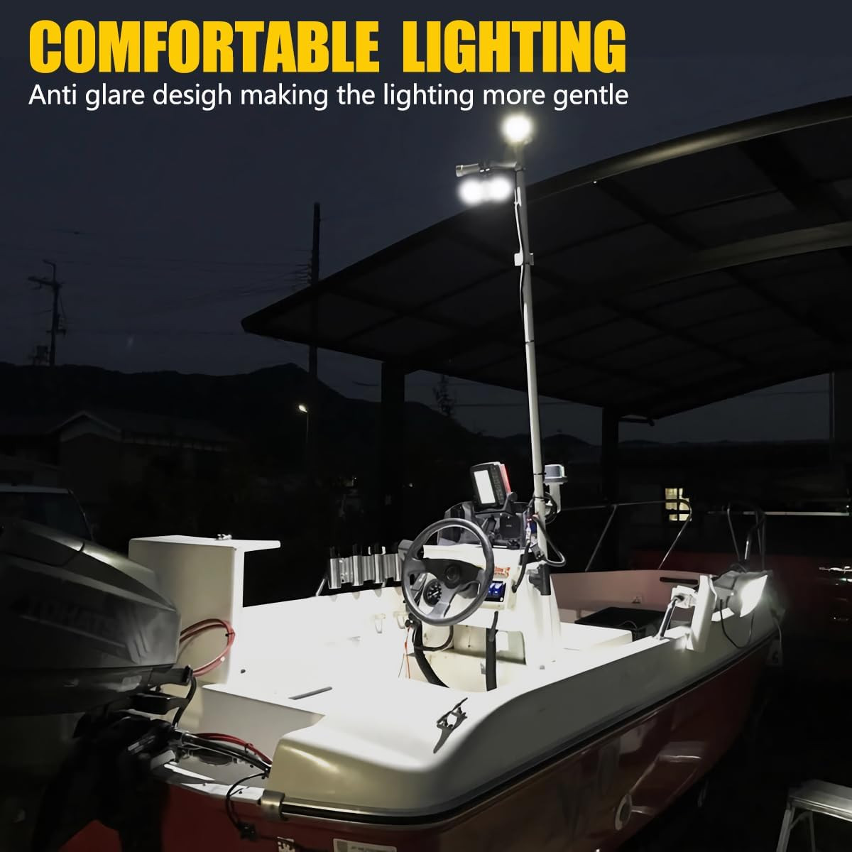 Round 4.5″ White LED Work Light Headights For John Deere Kubota Kubota Tractor