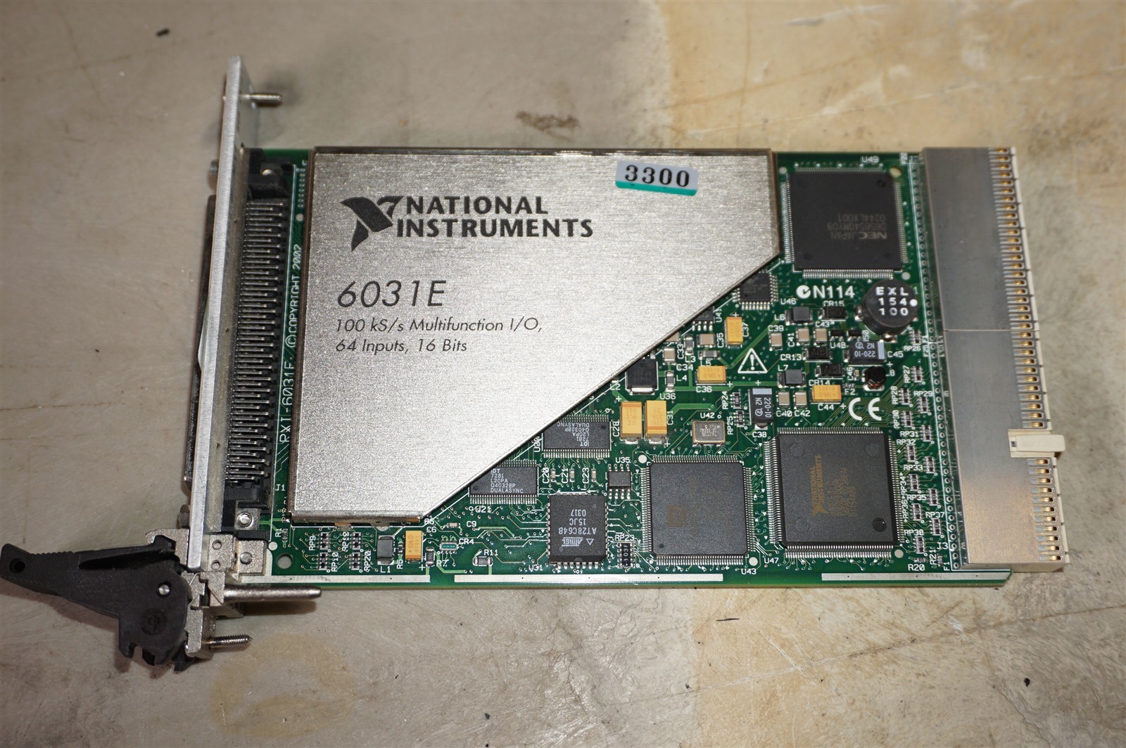 National Instruments PXI-6031E, 100kS/s Multifunction I/O, 64 Inputs, 16 Bits