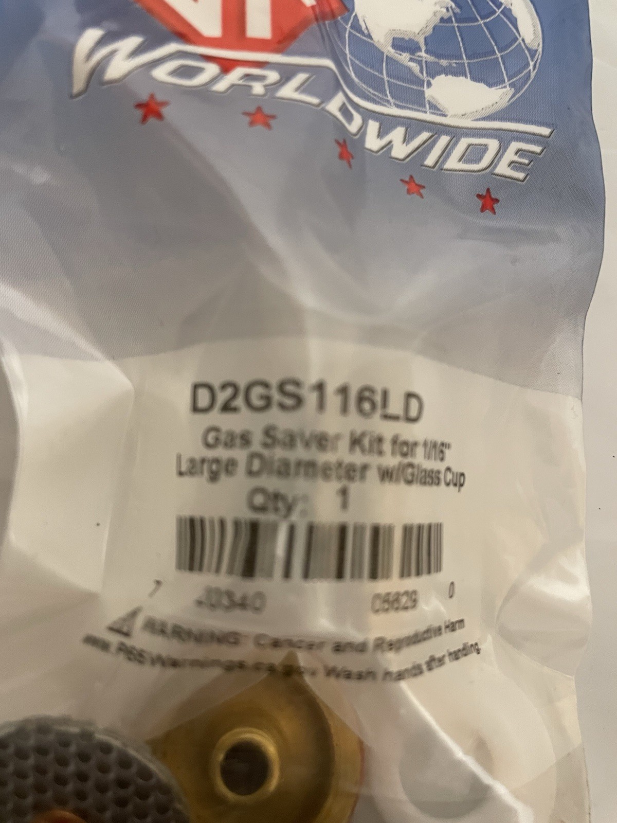 CK Worldwide D2GS116LD Gas Saver Kit For 1/16” Large Diameter W/Glass Cup