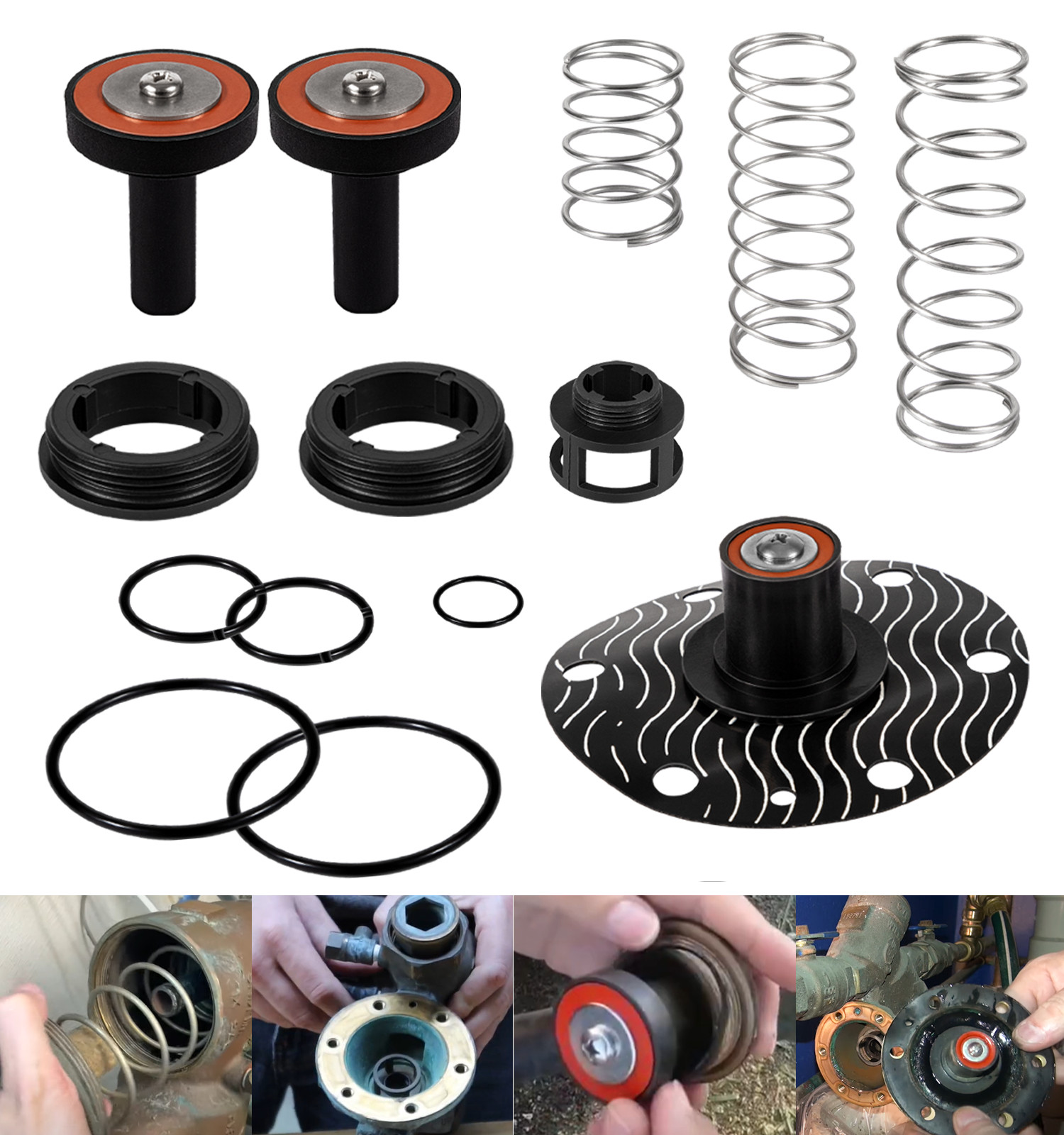 Inter Repair Kit For 3/4″-1″ Zurn Wilkins 975XL 975XL2 Backflow Preventer Parts
