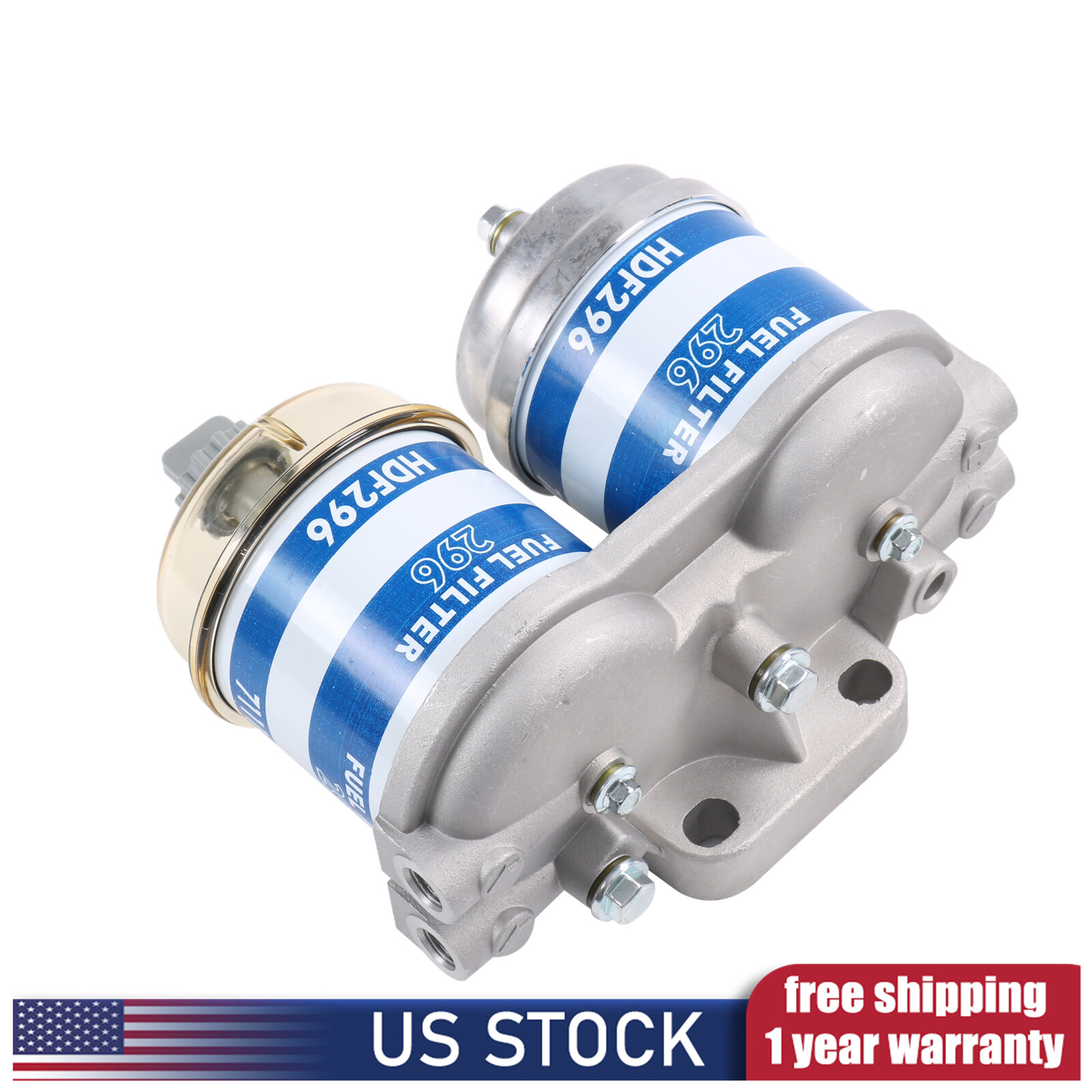 Fuel Filter Assy Dual For Ford Tractors 2000, 3000, 4000, 5000+ EBPN9N166AA