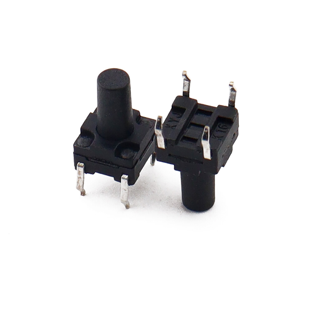 6x6mm 4 Pin Momentary Tactile Push Button Switch SPST Waterproof 4.3 – 15mm