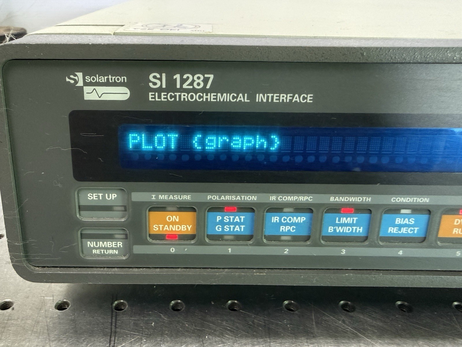 Solartron SI 1287 Electrochemical Interface Potentiostat Powers On As-Is