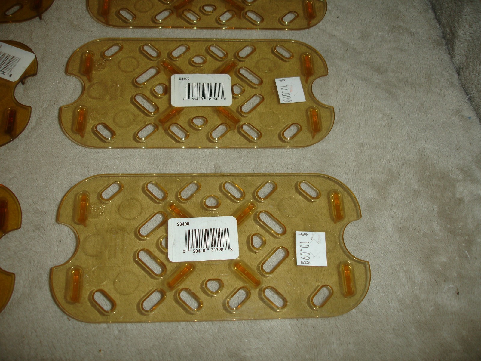 Lot of (14) Vollrath Super Pan 3 False Bottom High Temp Plastic Fits 1/4 Pans