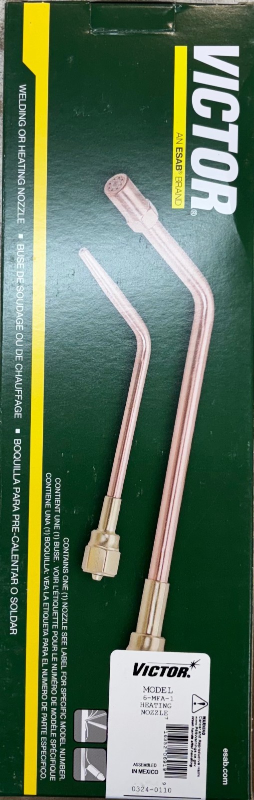 NEW Victor 6MFA1 Medium Duty Heating tip 6MFA-1 Acetylene Rosebud 0324-0110 OEM