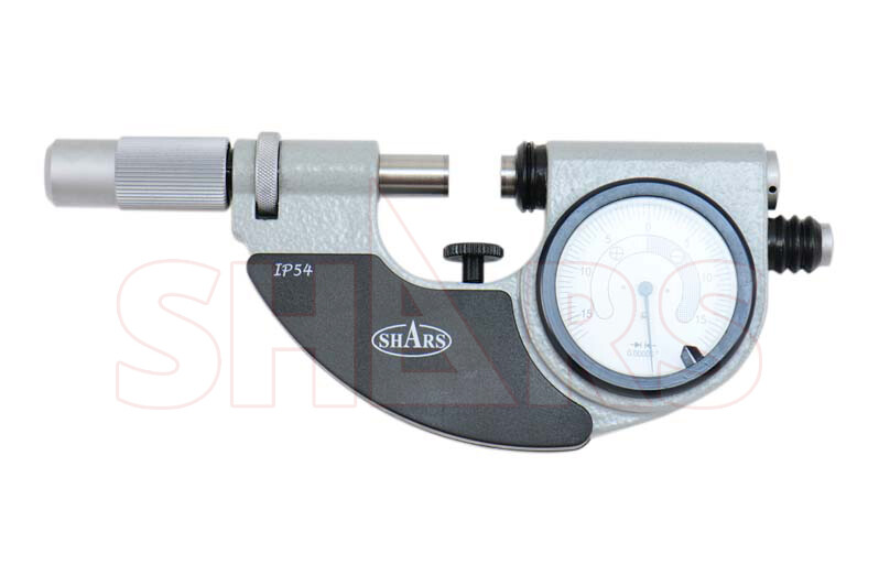 SHARS Range 0-1″ Indicating Dial Snap Micrometer Graduation .00005″ IP54 NEW R}