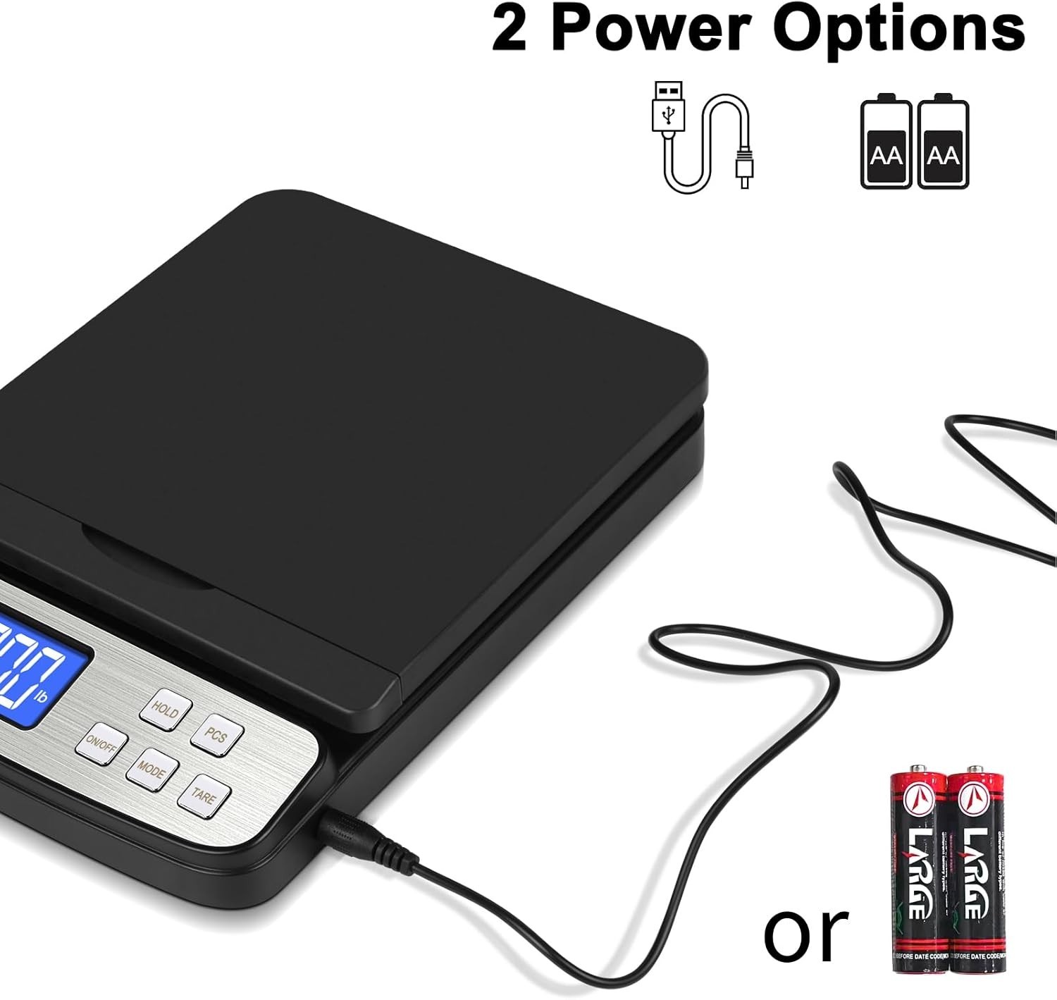 Escala De EnvIo Bascula 88lb x 0.1oz Comercial Digital En Gramos Y Libras Para
