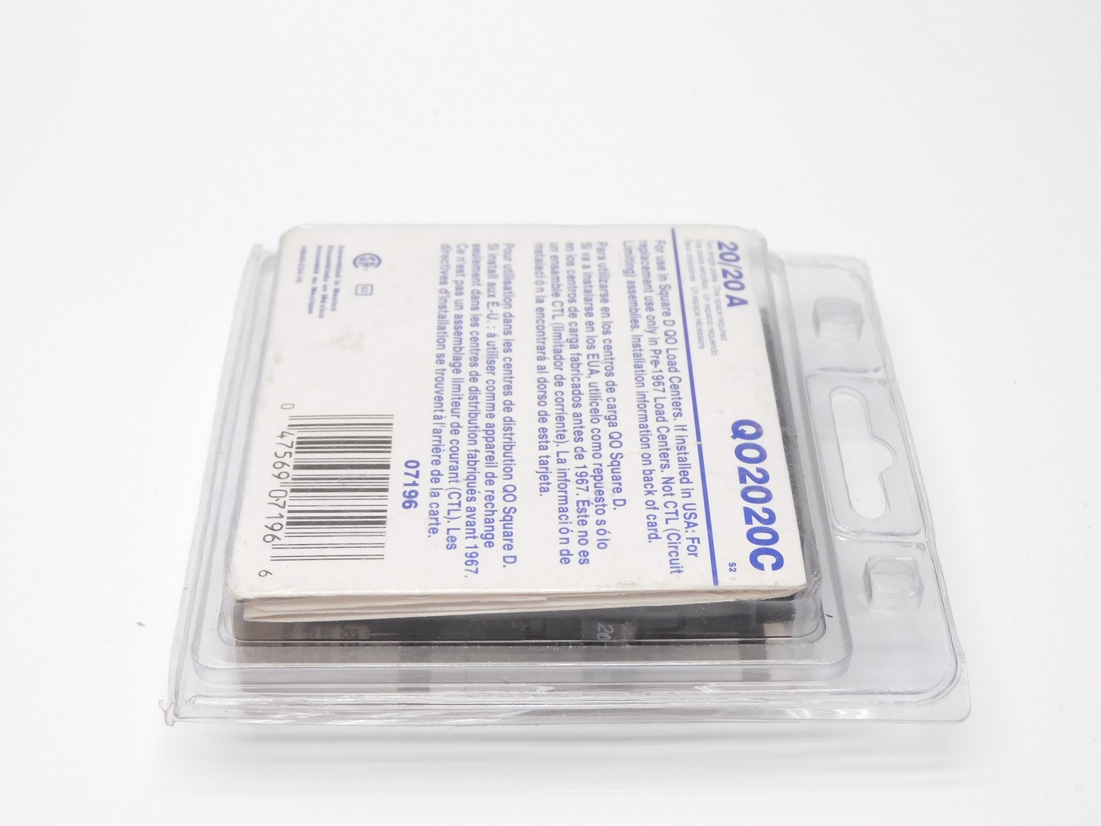 SQUARE D QO2020C 120/240V 20A NSMP