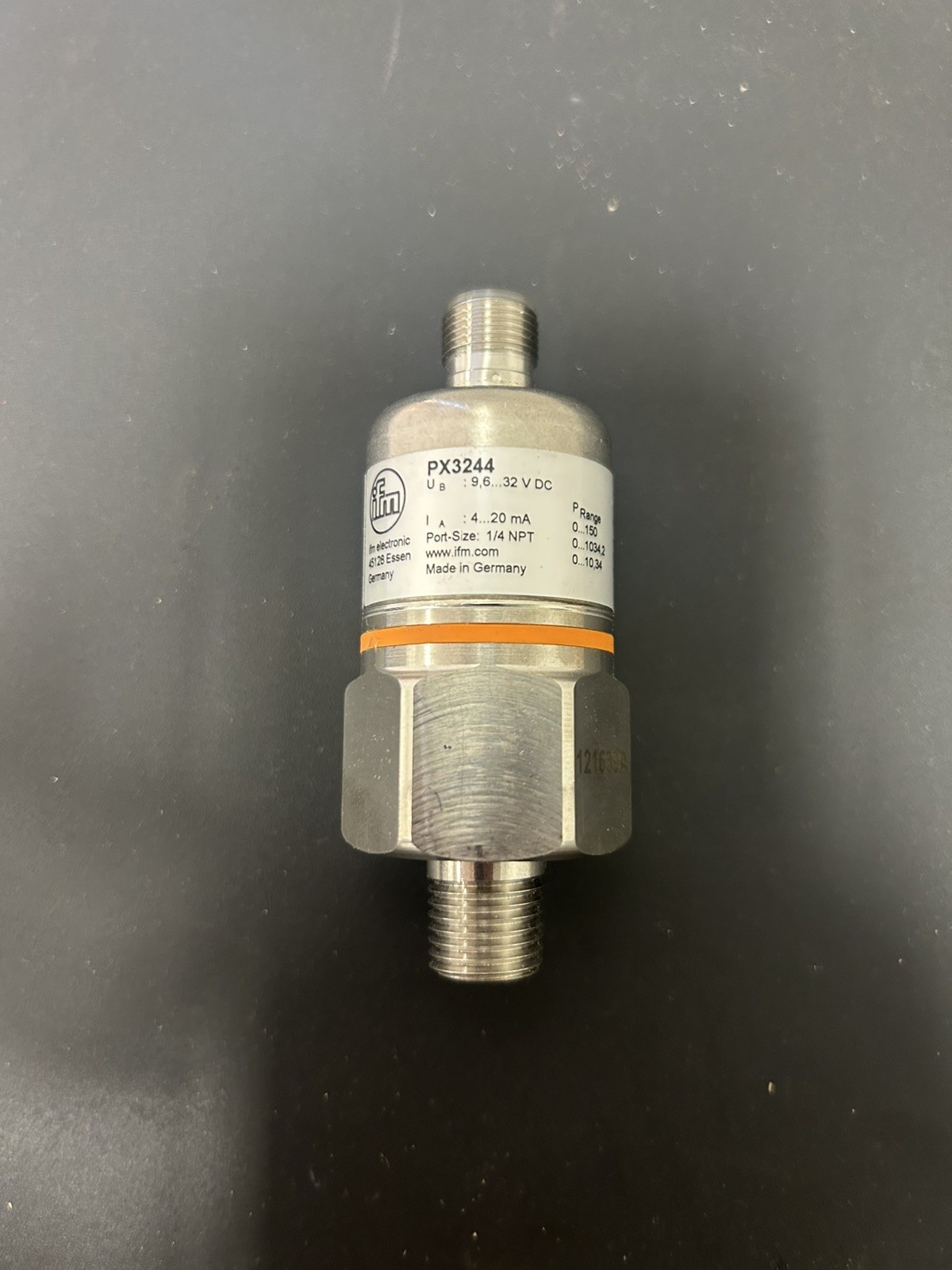 Ifm Px3244 Transmitter, 0-150Psi, 9.6-32Vdc efectorsod