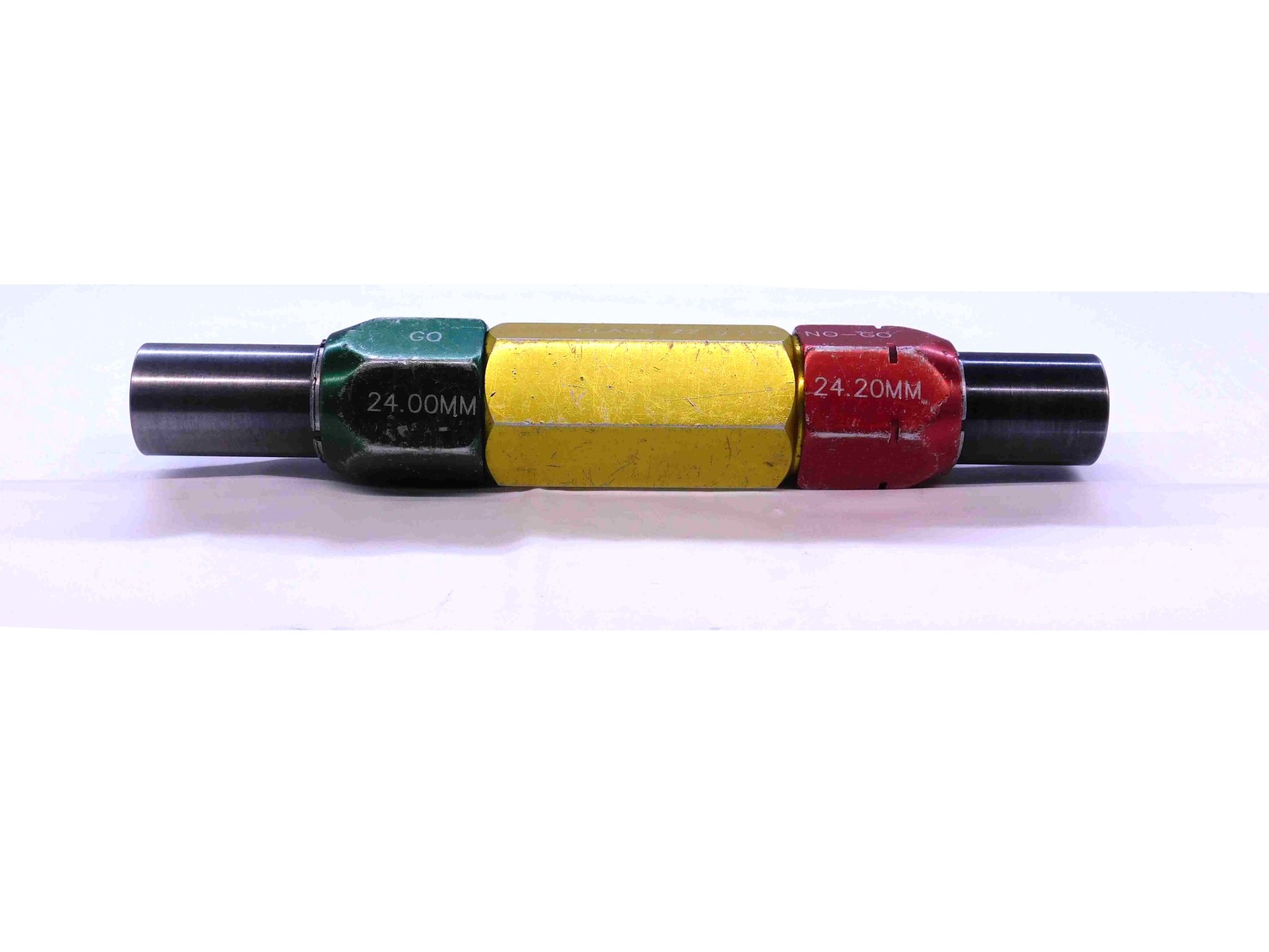 24.000 & 24.200 CL ZZ METRIC PIN PLUG GAGE GO NO GO ONSIZE 24 .9449 24.00 24.20