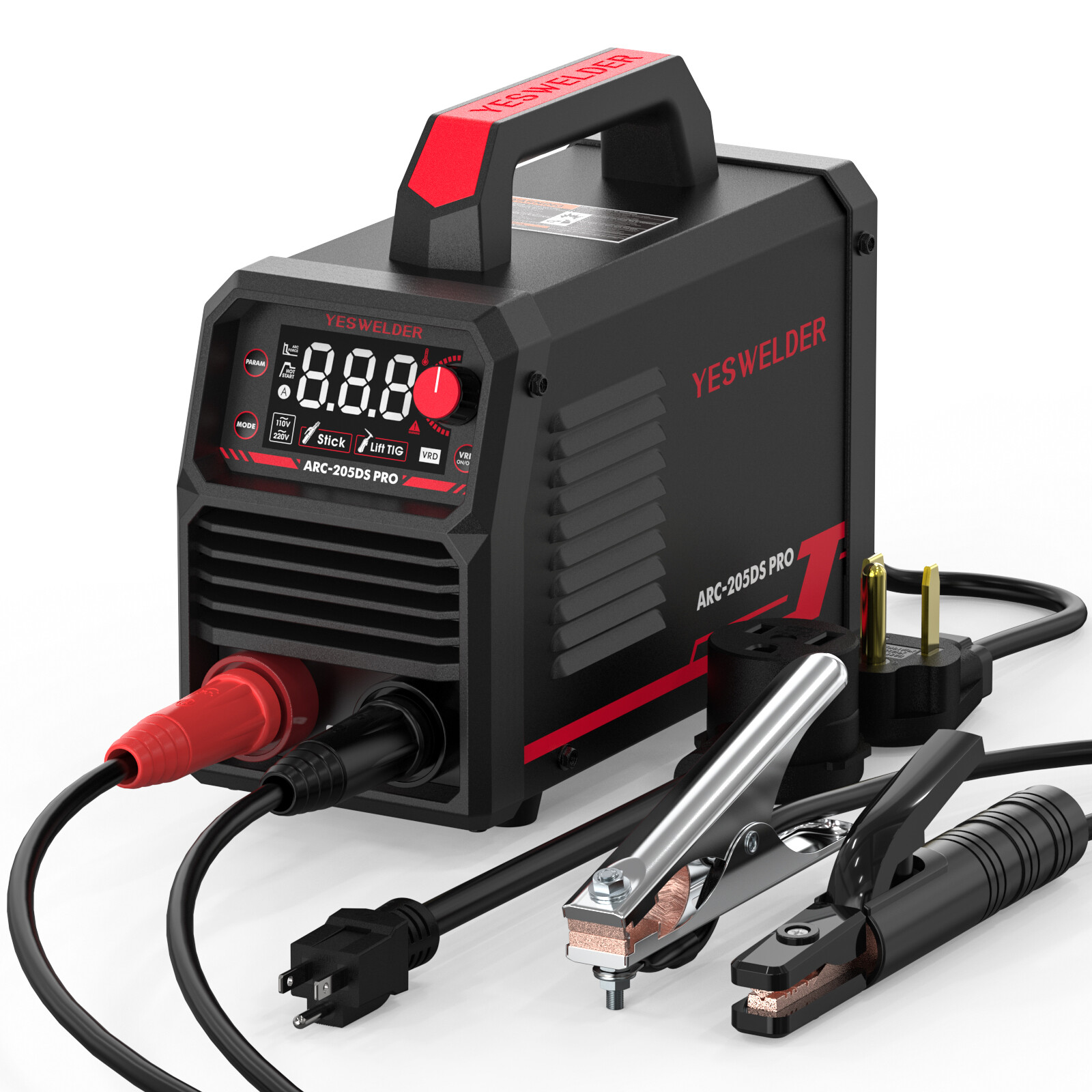 Stick Welder 205Amp IGBT 110V/220V Lift TIG/ MMA/ ARC Welding Machine