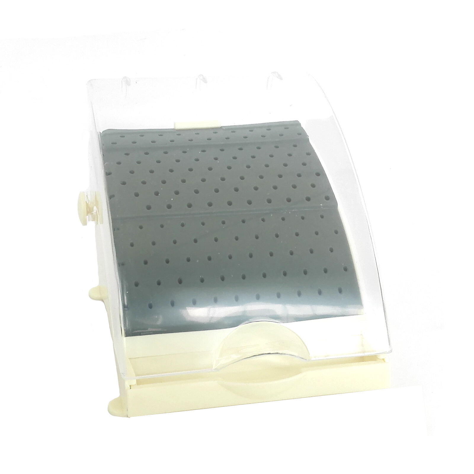 142 Holes Dental Bur Holder Disinfection Box, Bur Block Organizer with Cover,Den