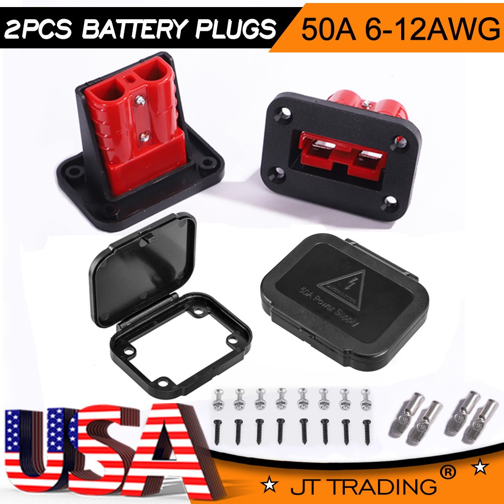175A/50A Battery Quick Connect Wire Harness Plug Disconnect Winch Connector Kit