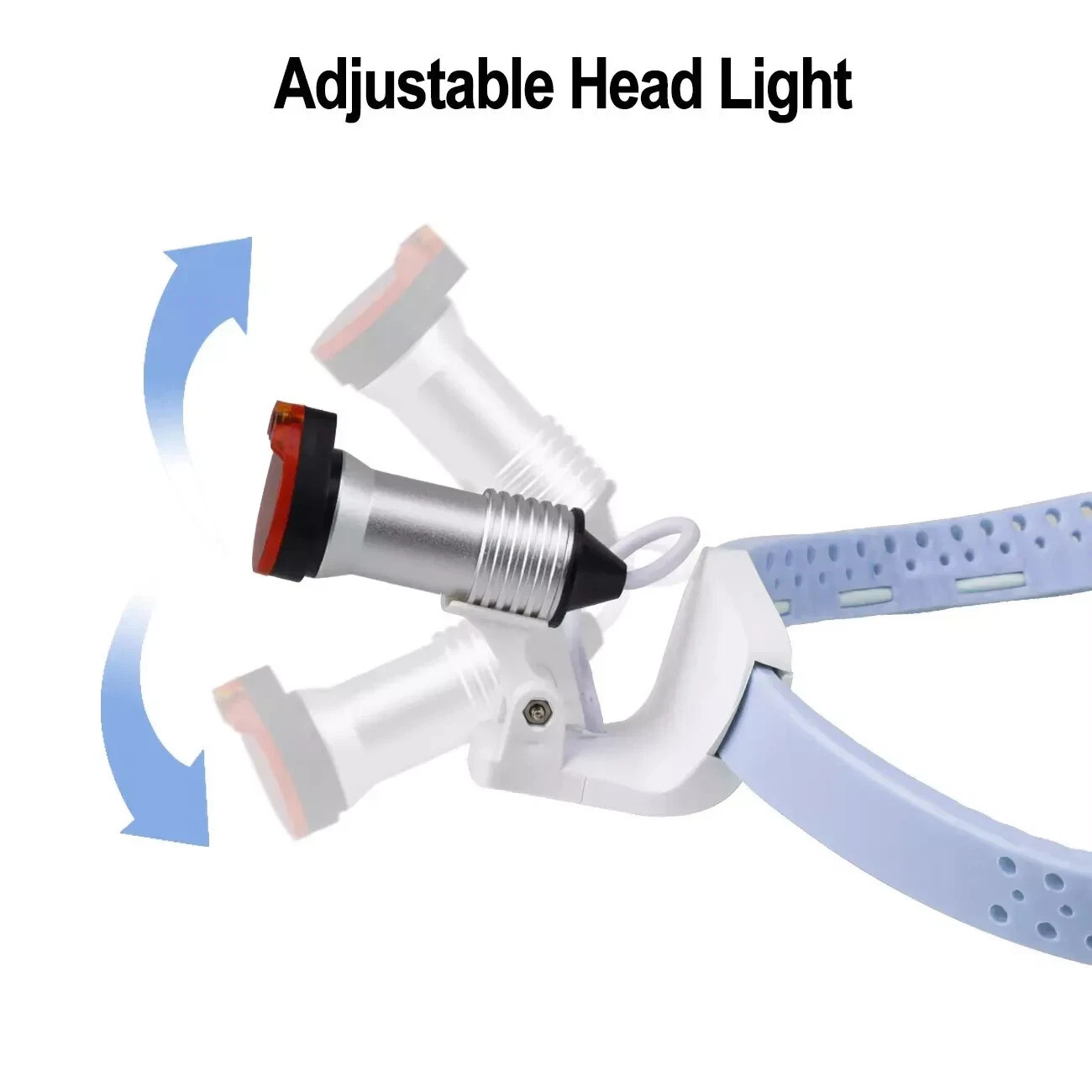 Dental Medical 5W LED Wireless Ultra-light Head Light ENT Headband Headlight