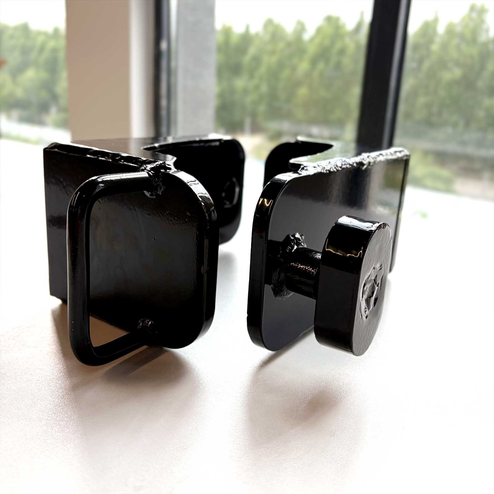2PCS Shipping Container Jack Lug Leveler Heavy Duty U-Shaped Handle 50000LB