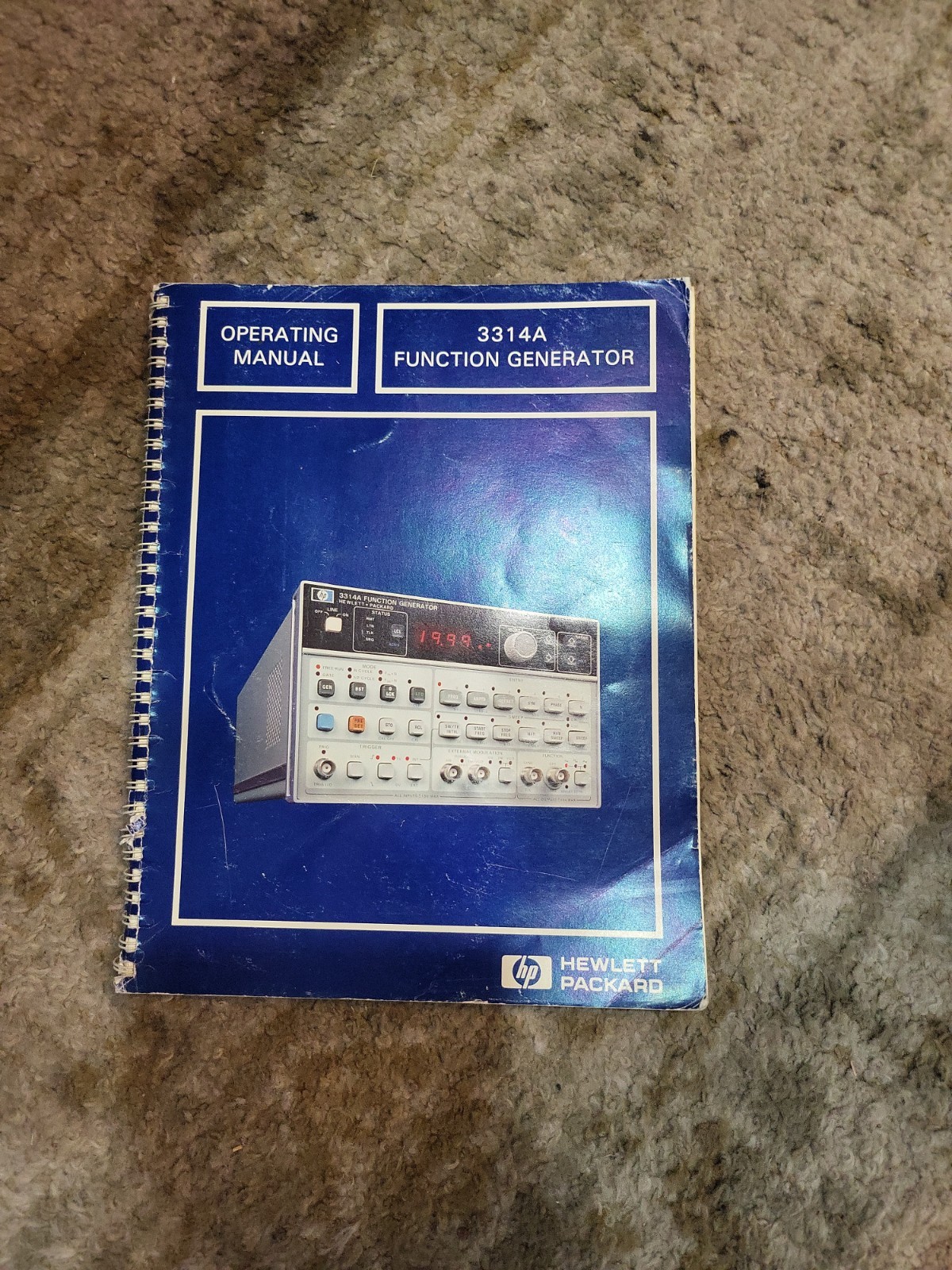 HP 03314-90000 Model 3314A Function Generator Operating Manual.