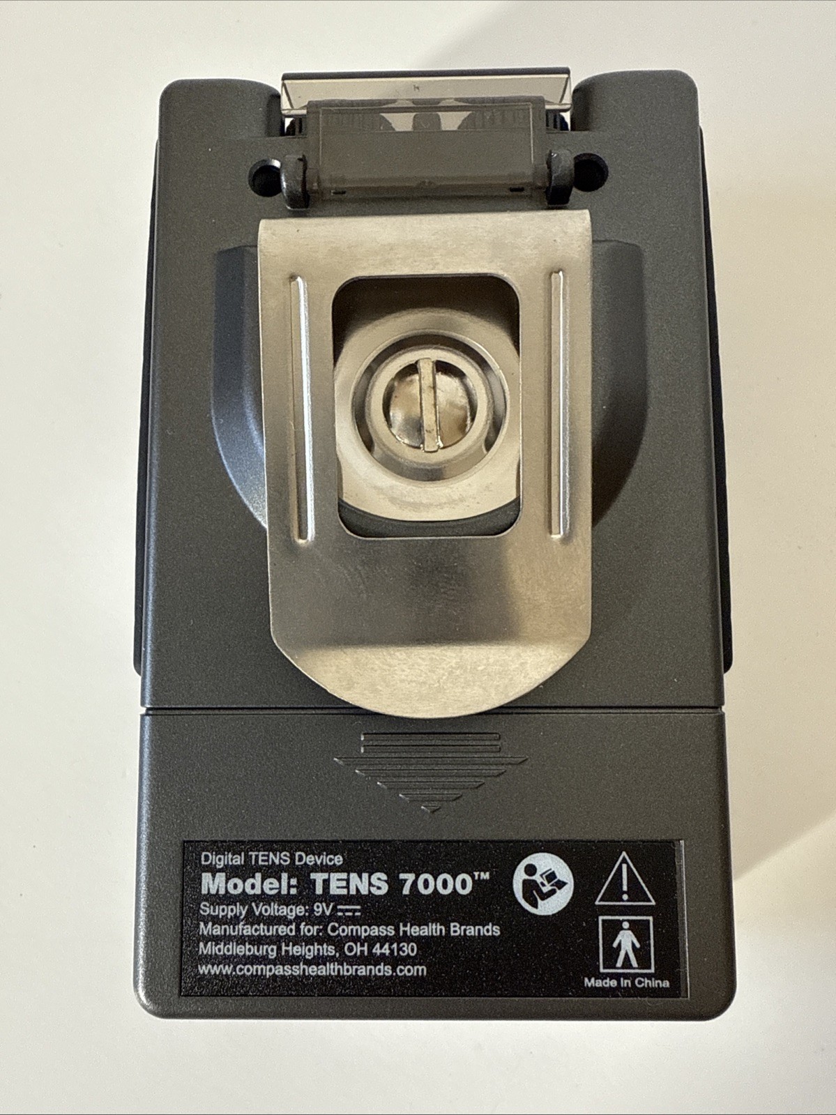 Compass Health Brands TENS 7000 Unit 2-Channel Handheld with Case & Accessories