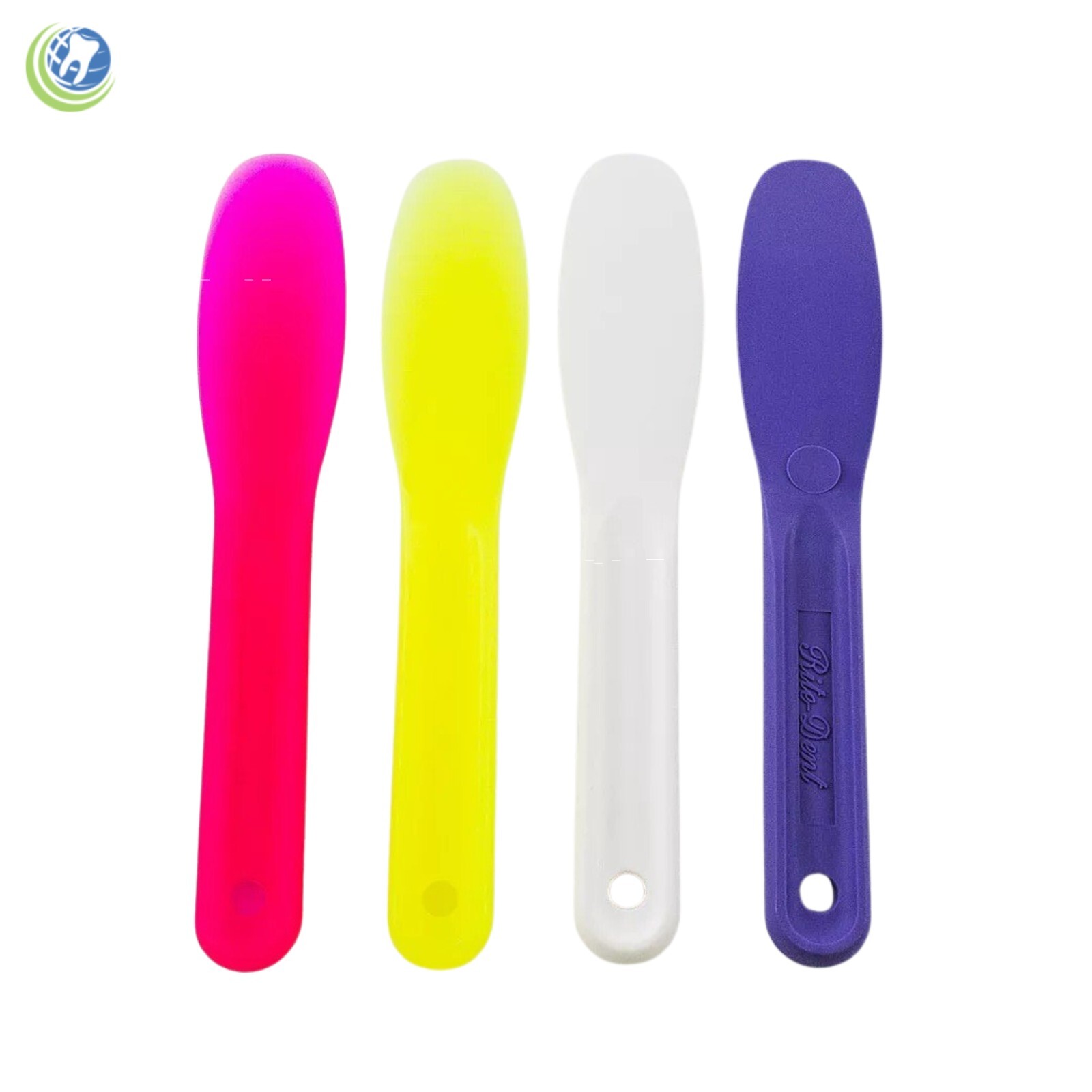 DENTAL LAB PLASTIC MIXING SPATULA FOR ALGINATE IMPRESSION MATERIAL 4PC ASSORTED