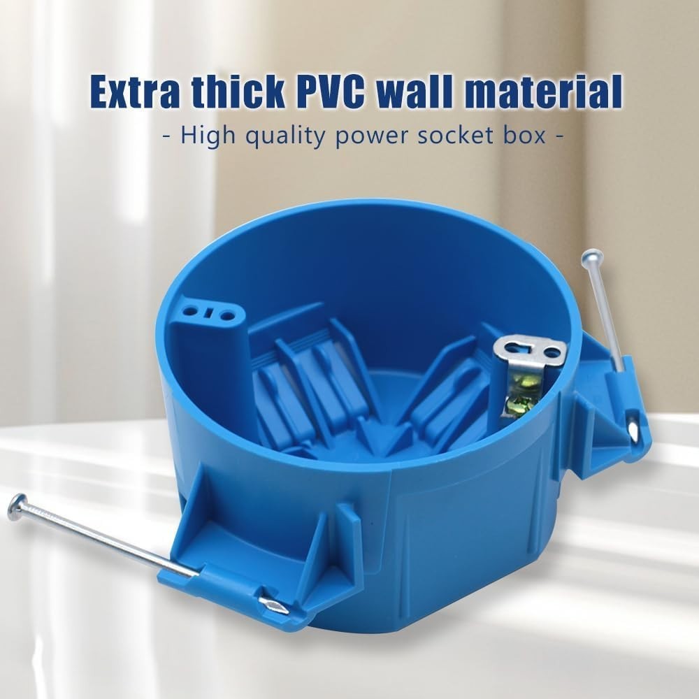 Non-Conductive Plastic Electrical Ceiling Box – Pack of 12