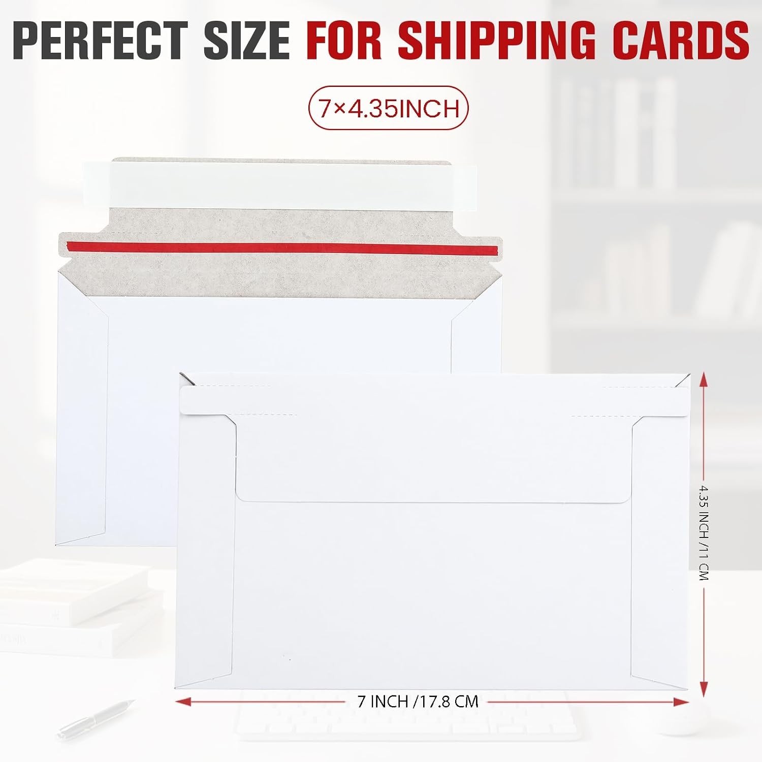 240 Pack Rigid Mailers 7″X4.35″ Trading Card Shipping Envelopes for Collectors &