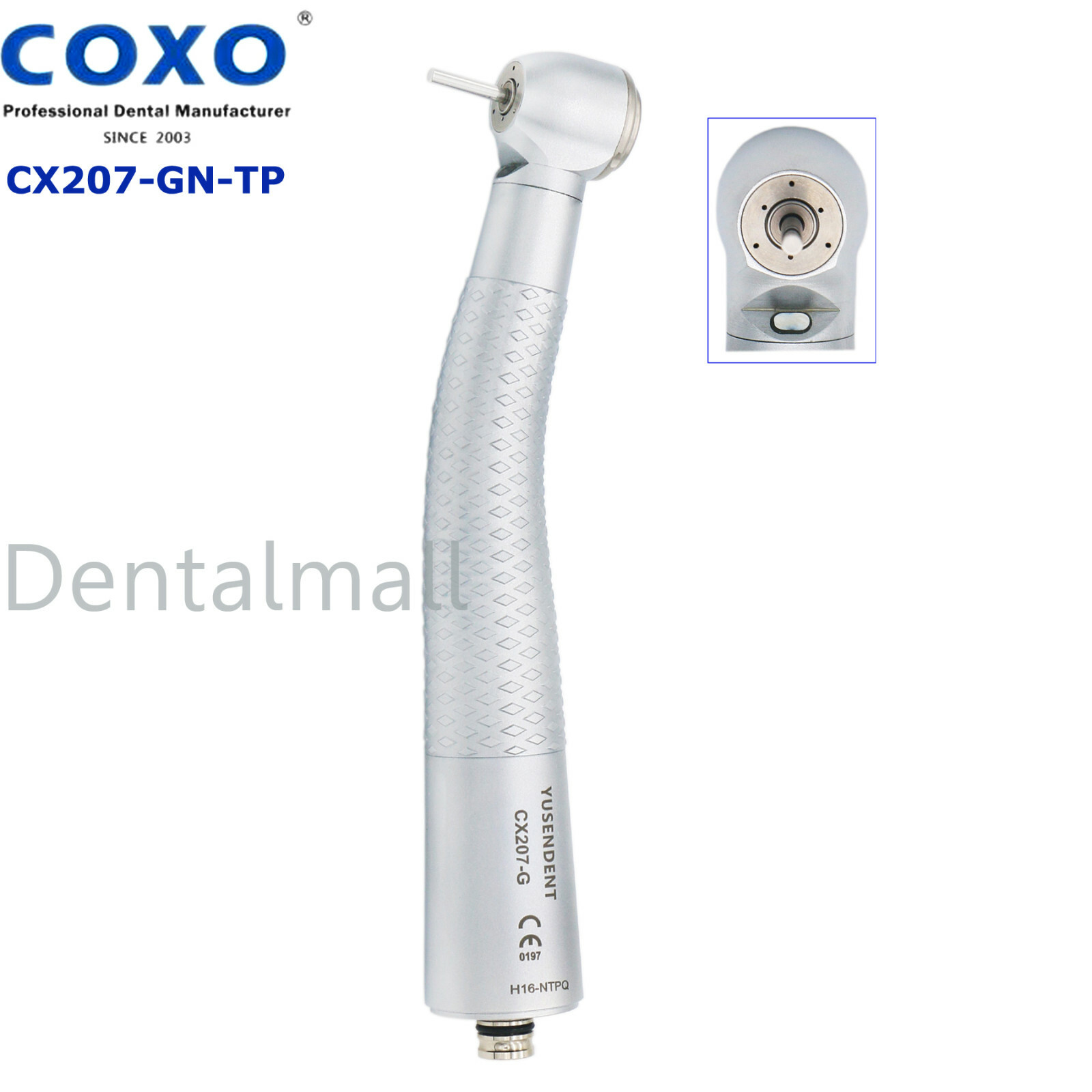 COXO Dental Air Turbine Fiber Optic Handpiece Fit NSK Phatelus LED Quick Coupler